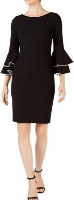 Calvin Klein Women's Tiered Bell Sleeve Dress - Image 2